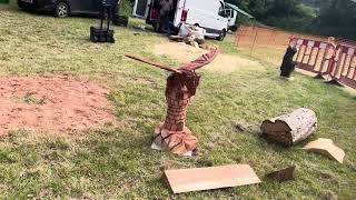 A fabulous range of wooden sculpture at Caerleon festival 2024 [upl. by Anilegnave]