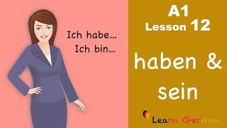 Learn German for beginners A1  Verb Conjugation Part 1  Lesson 12 [upl. by Folberth326]