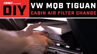 VW Tiguan Cabin Filter Replacement  DIY [upl. by Naillimxam]