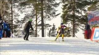 Magdalena Neuner  30th World Cup win  Oslo Sprint Feb 2012 [upl. by Efren]