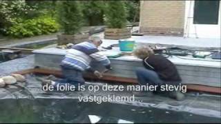 Aanleg vijver met PVC vijverfolie [upl. by Aniratak637]