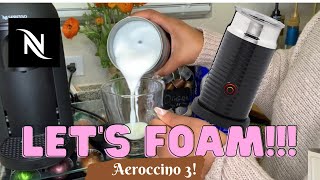 How To Foam Milk With Aeroccino 3 Make Coffee With Foam Tips amp Tricks  Easy Foamed Latte Recipe [upl. by Assirk]