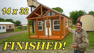 FINISHED Cabin  Shed To House  LoneStar Sheds [upl. by Marijn]