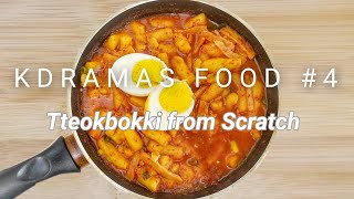 No Rice Flour  Wheat Tteokbokki from Scratch in LOCKDOWN  Kdramas Food Tteokbokki Recipe 4 [upl. by Artap]