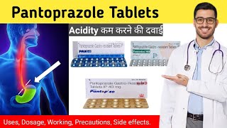 Pantoprazole 40 mg hindi  Pantoprazole tablet uses in hindi  Pan 40 tablet [upl. by Ojoj]