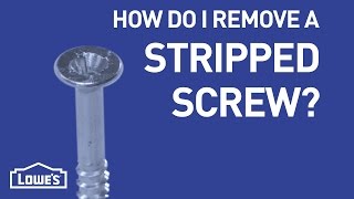 How Do I Remove A Stripped Screw  DIY Basics [upl. by Misa]