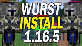 How To Get Cheats Minecraft 1165  Download amp Install WURST Cheat Client  Fabric [upl. by Dressel]