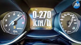 Stelvio Quadrifoglio 510hp  0270 kmh acceleration🏁 [upl. by Magnum897]