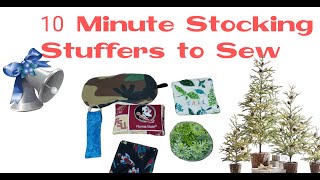 10 Minute Christmas Gifts Stocking Stuffers to Sew [upl. by Averat]