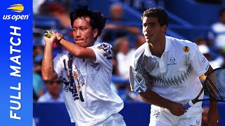 Michael Chang vs Pete Sampras  US Open 1993 Quarterfinal [upl. by Reemas]