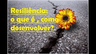 RESILIÊNCIA  O que é e como desenvolver [upl. by Tteraj373]