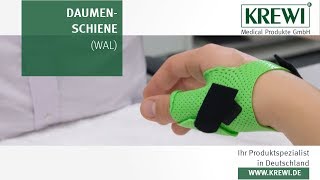 8 Daumenfunktionsschiene Wal  Rhizarthrose  Ergotherapie [upl. by Aneert]