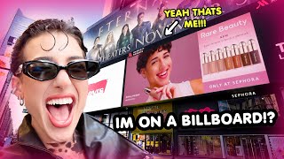 I WAS ON A BILLBOARD IN TIMES SQUARE New York City vlog [upl. by Betsy]