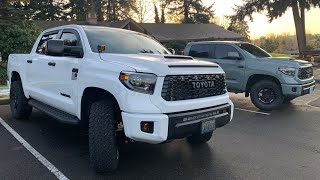 Is this the PERFECT Toyota Tundra TRD Pro build Super White and Lunar Rock [upl. by Ashmead]