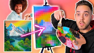 SEGUÍ UN TUTORIAL DE BOB ROSS 🥵 DECÍAN QUE ERA FÁCIL [upl. by Terraj]