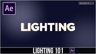 After Effects Tutorial Lighting Basics 101 amp How to use Lights [upl. by Fransis610]