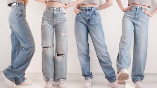 Finding the PERFECT Baggy Jeans • TryOn Haul [upl. by Lilyan]