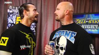 CM Punk confronts quotStone Coldquot Steve Austin Raw June 13 2011 [upl. by Land]