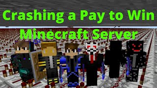 CRASHING a Pay to Win Minecraft Server with Worlds Largest Lag Machine  Herobrineorg [upl. by Ahsocin73]