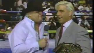 WCW Dusty Rhodes interviews Ric Flair 1991 [upl. by Lesko]