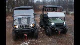 Bighorn 450 4x4 and Hisun Axis 500 4x4 UTV Comparison [upl. by Akinihs76]