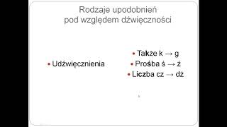 1 Upodobnienia fonetyczne [upl. by Fulks248]