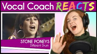 Vocal Coach reacts to Stone Poneys  Different Drum Linda Ronstandt Live [upl. by Neetsuj]