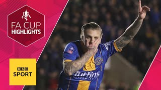 Shrewsbury stun Liverpool with late comeback  FA Cup Fourth Round  BBC Sport [upl. by Tiersten]