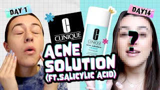 Honest Review 14 days WITH CLINIQUE Acne Solutions Clinical Clearing Gel [upl. by Janik851]