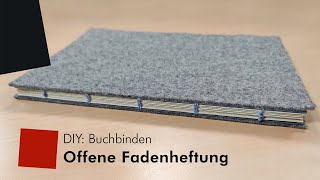 DIY Buchbinden – Offene Fadenheftung [upl. by Aitra]