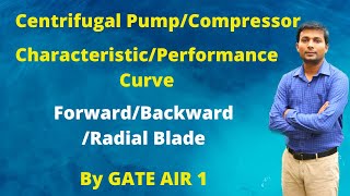 Part 1 Centrifugal Pump amp Compressor CharacteristicPerformance Curve  Hindi [upl. by Norga]