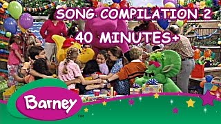 Barney  Song Compilation 2 40 Minutes [upl. by Gudrin]