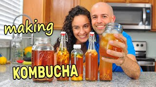 How to Make Kombucha amp Easy Secondary Fermentation Recipes [upl. by Akihsal]