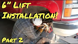 Chevy Truck Rough Country Lift Install  Part 2  Vice Grip Garage EP49 [upl. by Ahsinit]