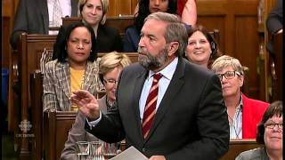 Tom Mulcair questions Speakers neutrality RAW [upl. by Luigino871]