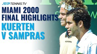 Gustavo Kuerten vs Pete Sampras Classic Tennis Highlights  Miami 2000 Final [upl. by Ahsym]