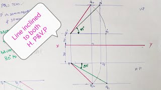 Line Inclined to Both H Pamp V P [upl. by Lananna]