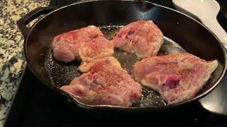 Beginner’s Dinners  PanSeared Chicken Thighs [upl. by Amir]