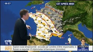 La météo de votre weekend  de la pluie aujourdhui du froid demain [upl. by Salema772]