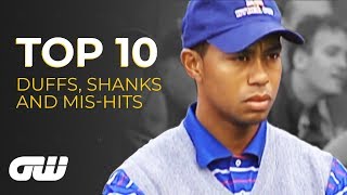 Top 10 DUFFS SHANKS and MISHITS  Golfing World [upl. by Jenkins]