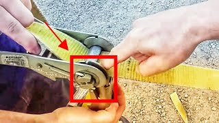 How To Use A Ratchet Strap the Ez way [upl. by Tloc66]