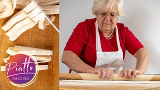 How to Make Homemade Pasta Without Machine  Italian Grandma Cooking [upl. by Lledyr875]