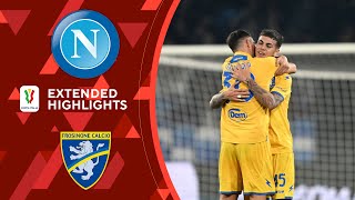 Napoli vs Frosinone Extended Highlights  Coppa Italia  CBS Sports Golazo [upl. by Ahsakat449]