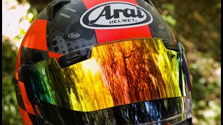 Arai Visor Change  motogeo [upl. by Hasheem]