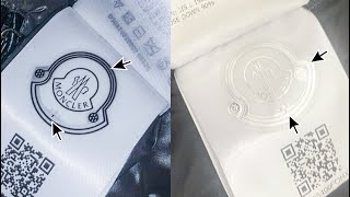 FAKE VS REAL MONCLER HOLOGRAM LABEL EVERYTHING YOU NEED TO KNOW amp HOW TO CHECK [upl. by Hanschen]