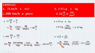 CONVERSIONES DE UNIDADES DEL SISTEMA INTERNACIONAL  EJERCICIOS [upl. by Nojram]