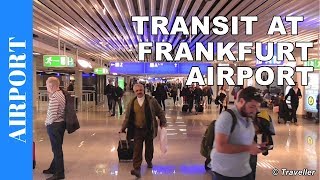 TRANSIT WALK AT FRANKFURT Airport FRA Terminal 1  Connection Flight Transfer Arriving amp Departing [upl. by Nohsyt]