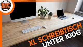 XL Schreibtisch für 100€ selber bauen  für Anfänger [upl. by Atiniuq]