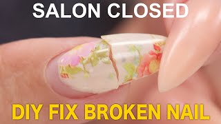 DIY Fix Your Broken Nail Fast [upl. by Artiek]