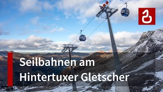 Seilbahnen am Hintertuxer Gletscher [upl. by Yhtorod]